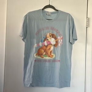 Vintage Disney Lady and the Tramp Home is Where the Dogs Are Shirt